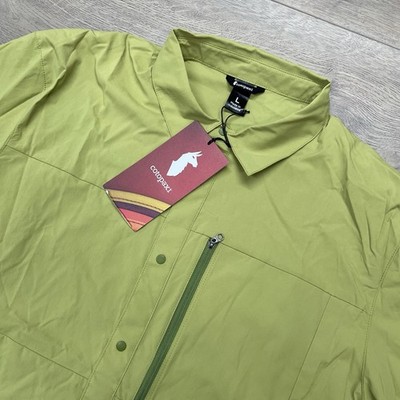 NWT Cotopaxi Sumaco S/S Button Shirt Men Sz L Green Hike Outdoor Gorp 