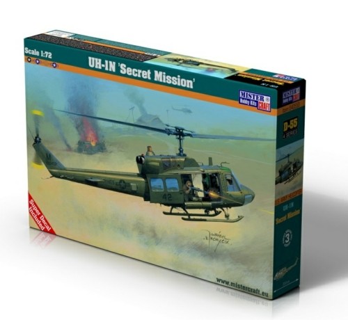 MISTERCRAFT 1/72 UH-1 N SECRET MISSION (PLASTIC KIT) D-55
