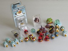 Angry Birds Mini Figures Lot of 31 Tiny Toppers Ice Lazer Lightning Bolt Red