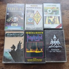 HAWKWIND CASSETTE TAPES x5 BUNDLE JOBLOT