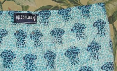 VILEBREQUIN Jellyfish Swim Trunks Shorts Loose Waistband XXL