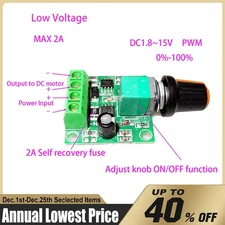 Low Voltage DC3V 5V 6V 9V 12V 2A PWM DC Motor Pump Speed Controller Regulator FY