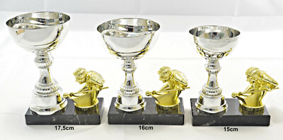 Billard - Billiard - Trophäe / Pokal 3er set oder einzeln incl. Beschriftung