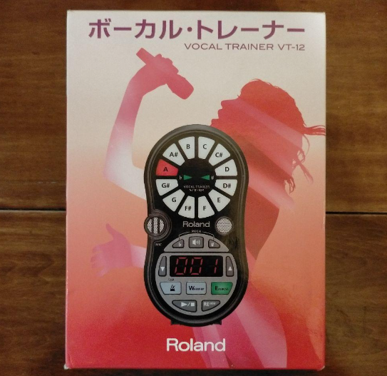 VT-12 Pitch Meter Roland VT-12 BK Vocal Trainer - Portable Pitch