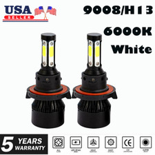 H13 9008 LED Headlight bulbs Hi/Lo Beam 2000W 6500K For Ford F-150 04-2014 F-250