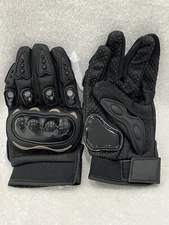 Motorcycle Gloves (ENOVOE) Padded, Adjustable Straps, Secure Fit, Non-Slip Grip.