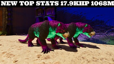 ARK Survival Ascended PvE PC/XBOX/PS5 Top Stats Thylacoleo Tron 1068m (thyla)