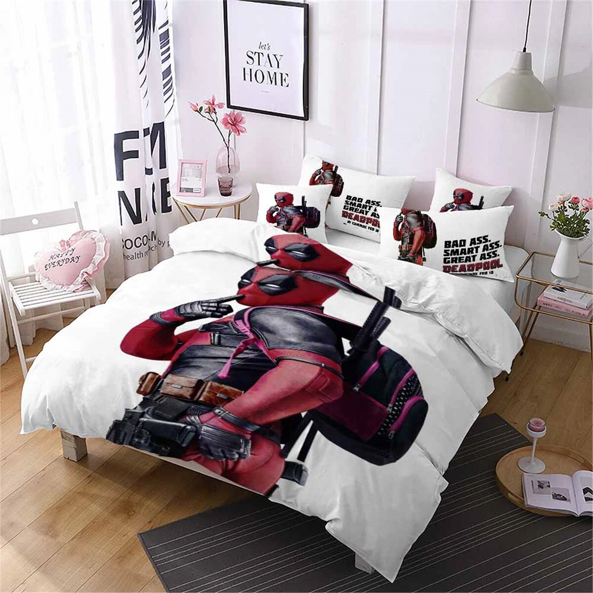 DeadPool Bedding Set, Bedroom Decoration