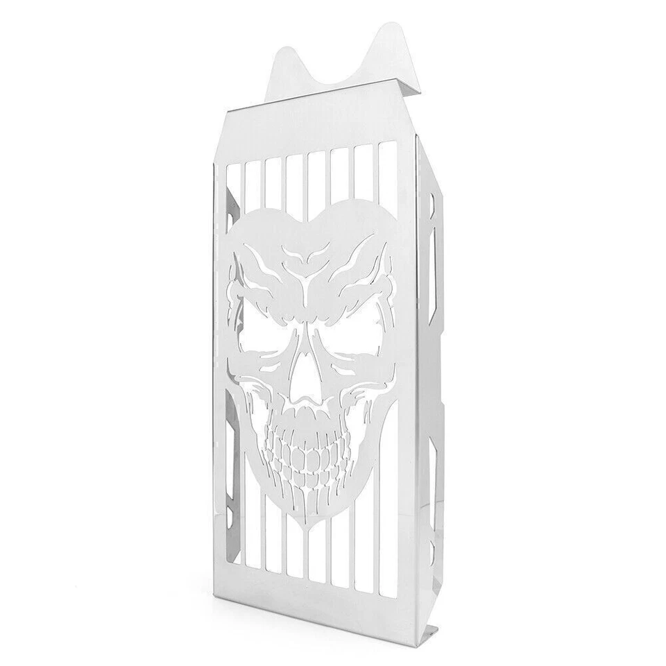 Skull Radiator Grille Grill Guard Cover Motor Fit Honda Shadow VLX 600 1988-2007 Foto 4 de 4