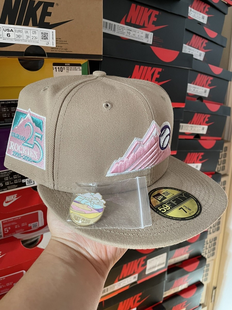 Hatclub Exclusive Sandstorm Colorado Rockies 3/8 Pink UV 25th Anniversary  Tan
