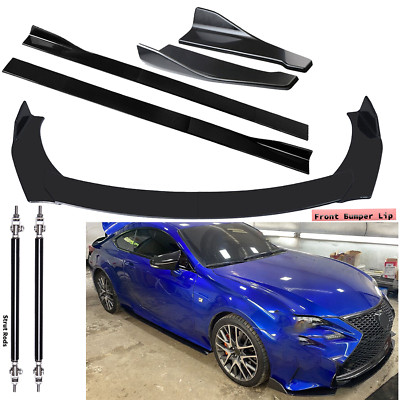 For LEXUS RC350 F Sport Front Rear Bumper Lip Spoiler Body Kit Splitter Side