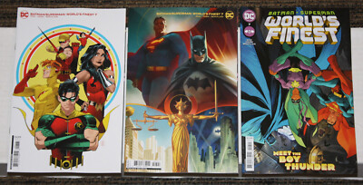 DC Batman Superman World's Finest (2022) #7 THREE COVER SET A, B
