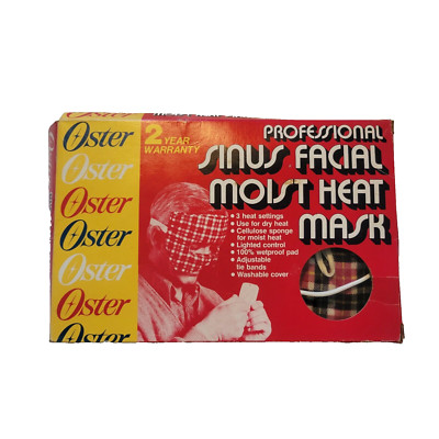 VTG 1976 NOS OSTER Professional Sinus Facial Heat Mask EXTREAMLY RARE HTF USA