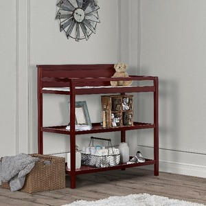 open shelf changing table