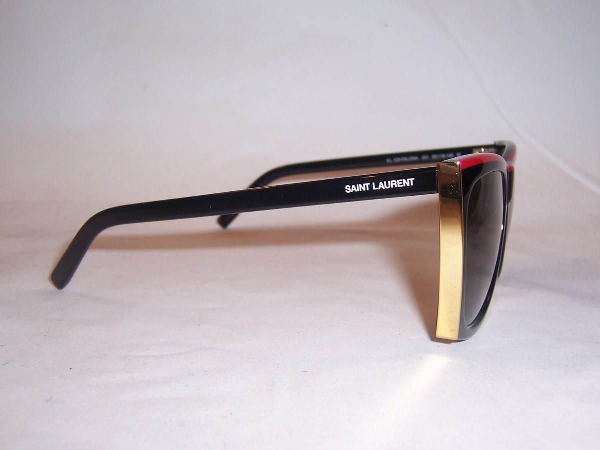 NEW SAINT LAURENT SUNGLASSES SL539 PALOMA 001 BLACK/GREY 