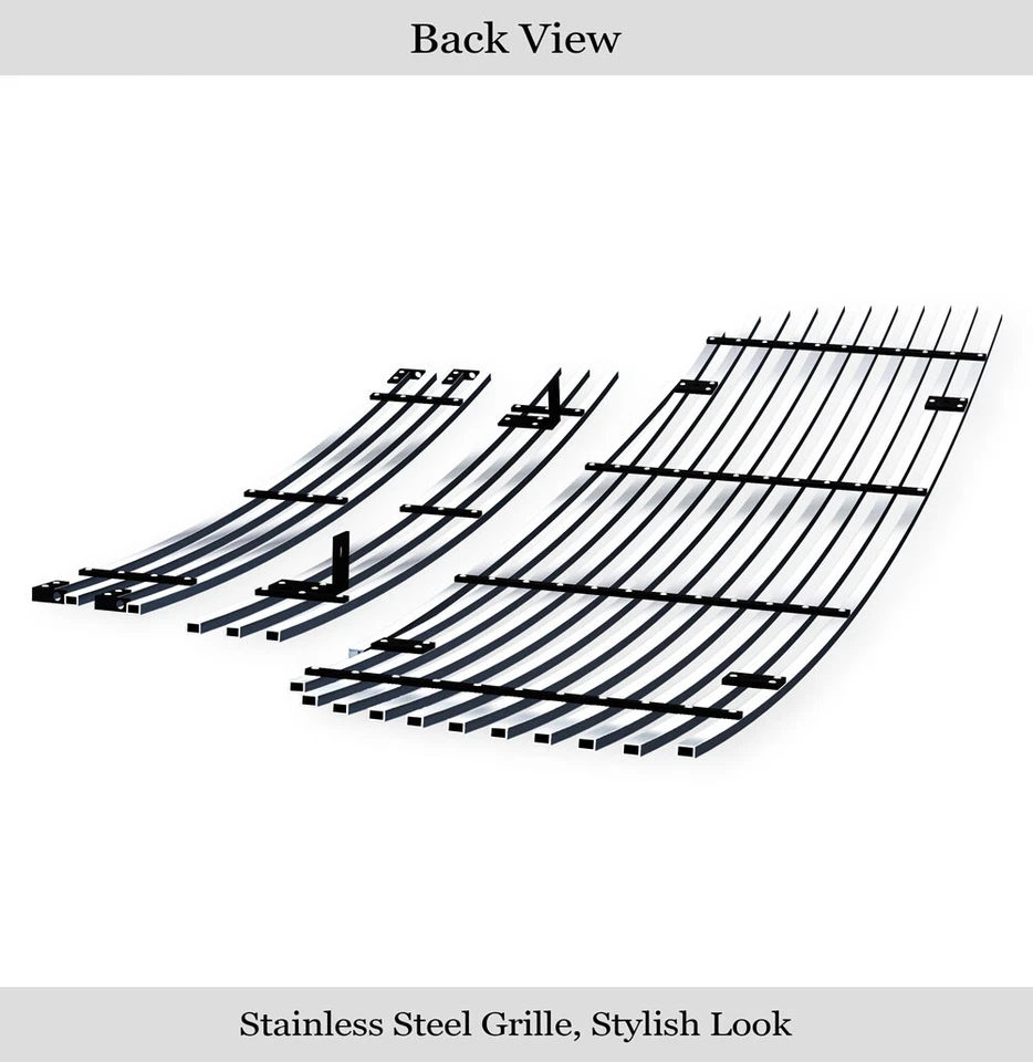 Combo de inserción de rejilla de billet de acero inoxidable para GMC Sierra 1500/2500/3500 2003-2006 Foto 3 de 4