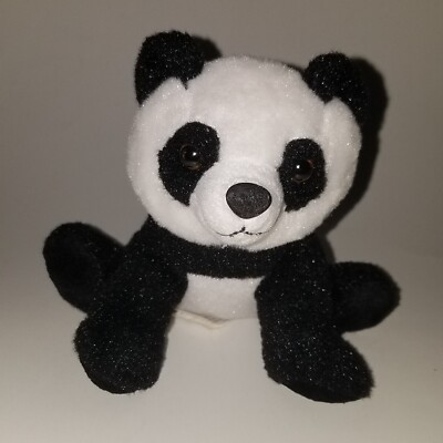 Scholastic Black White Panda Bear Plush 5'' Soft Lovey Stuffed Animal Toy