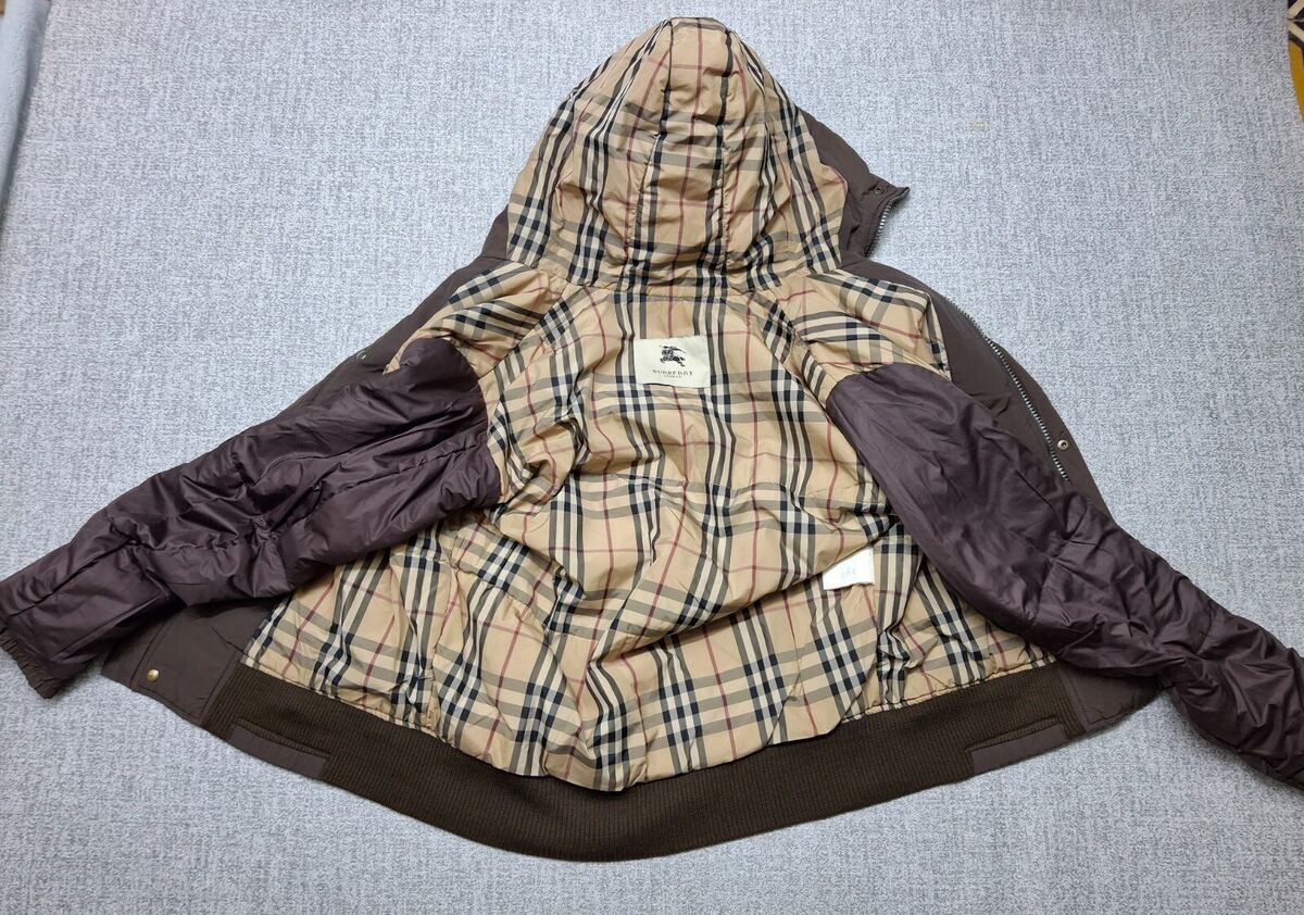 Burberry LONDON Winter Hooded Bomber Jacket Nova Check Burberry LONDON Winter Hooded Bomber Jacket Nova Check