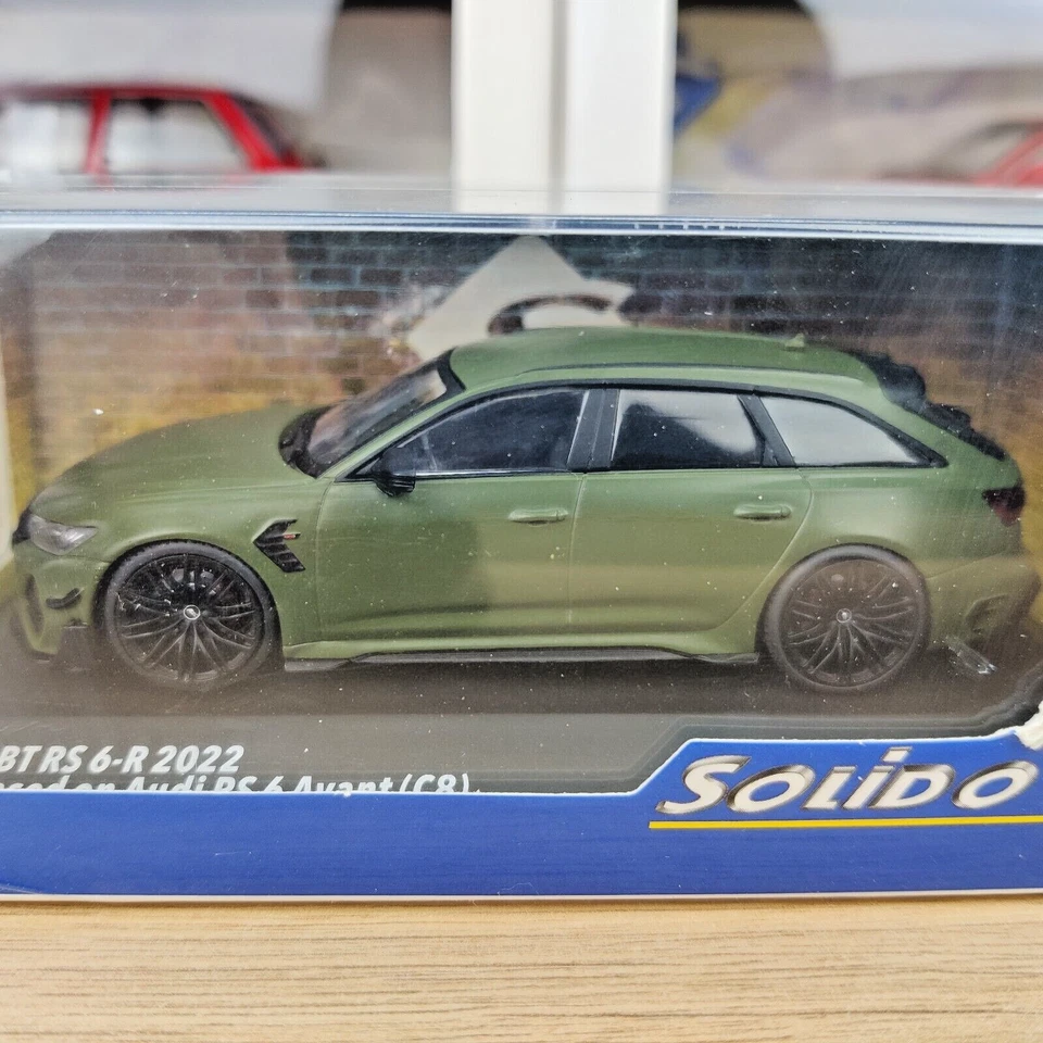 COCHE SÓLIDO AUDI ABT RS6-R VERDE OLIVA MATE 1:43 NUEVO CAJA S4310704 - Imagen 2 de 4
