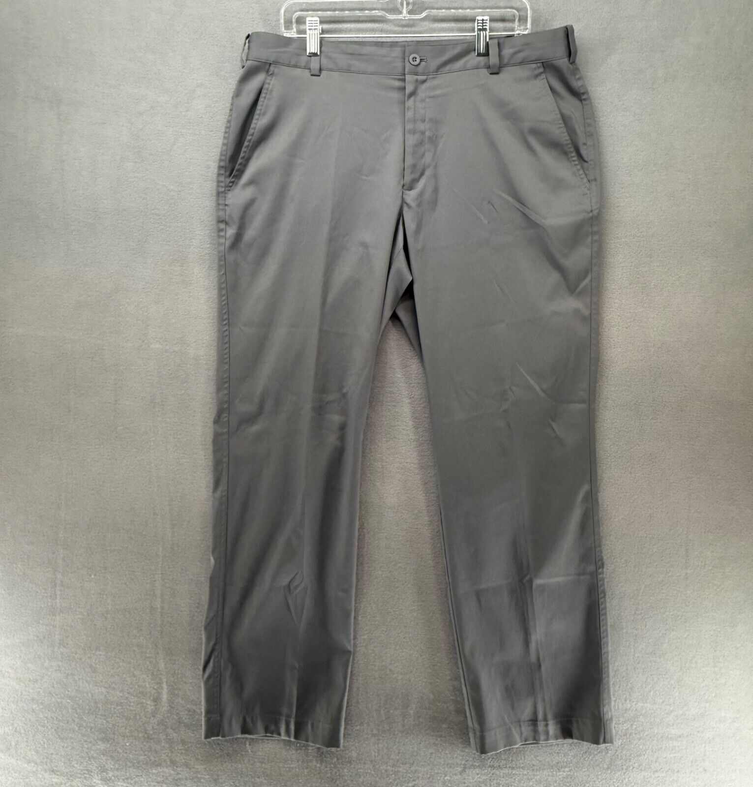 NikeGolf Pants Mens 36x32 Grey Dri Fit Lightweight Performance Chino Stretch