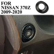 ​Carbon Fiber Style Inner Center Console ESP Button Cover Trim For Nissan 370Z