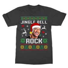 The Rock Xmas Ugly Christmas Sweater Jingle Bell Rock Unisex T-Shirt