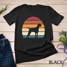 Retro Sunset Dog Pet Lover German Shorthaired Pointer Unisex T-shirt