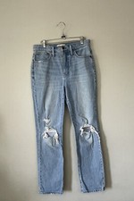 Madewell Jeans Size 28 The Perfect Vintage Distressed Light Wash Denim Boho