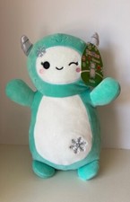 Squishmallows HugMee 10" YOLLIE Yeti Christmas New Release 2023 RARE Plush    