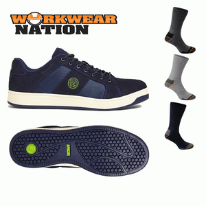 Apache Grabs Suede Skate Work Skater Style Trainer Steel Toe S1P SRA FREE SOCKS Apache Grabs Suede Skate Work Skater Style Trainer Steel Toe S1P SRA FREE SOCKS