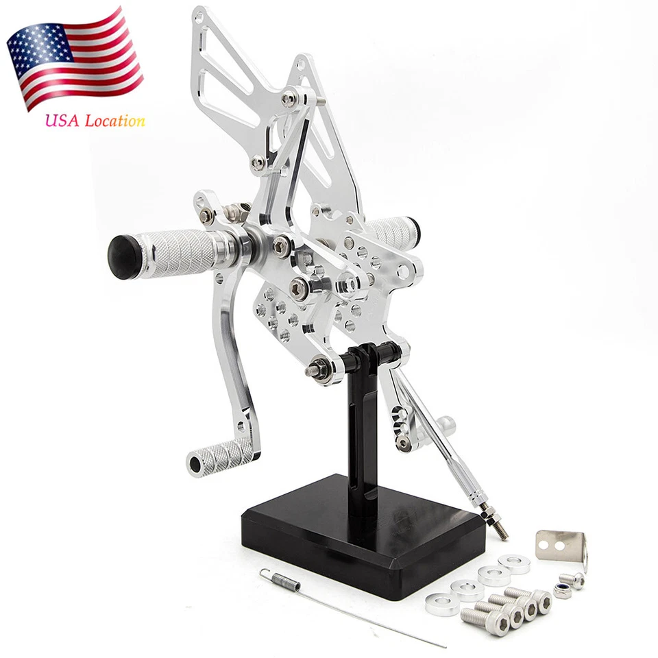 Reposapiés estriberas GP Shift plateado para SV650/SV650S SV1000/S 1998-2014 Foto 2 de 4