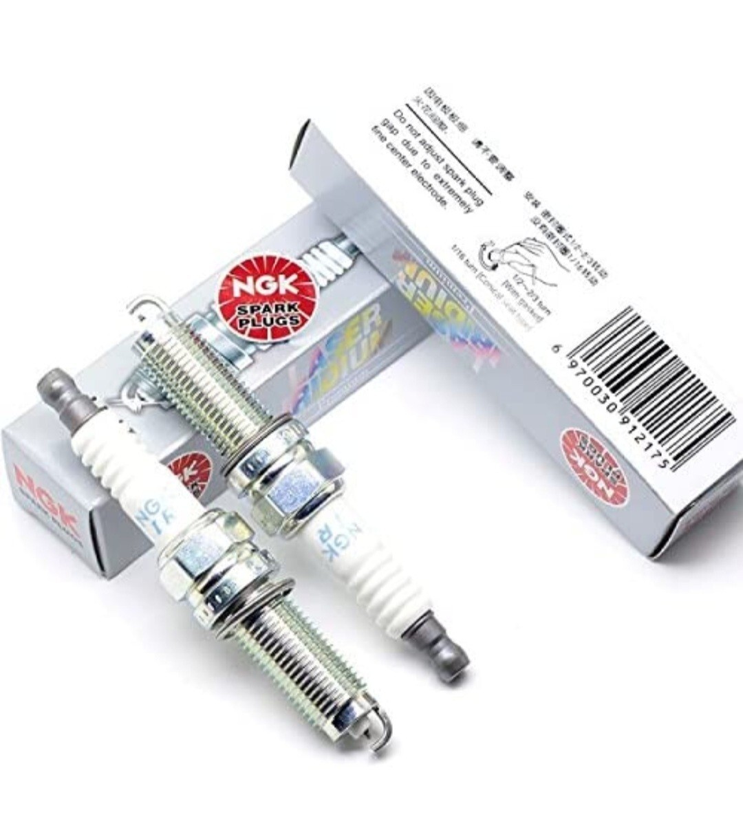 NGK Laser Iridium Spark Plugs, Nickel Core Tip, Pack of 4 5787 ILZKR7B-11S