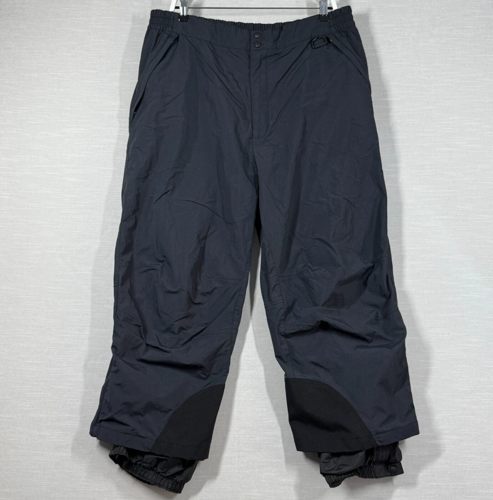 LL Bean Pants Mens XL Blue Snow Pants Hiking Outdoor Nylon Snowboard Waterproof