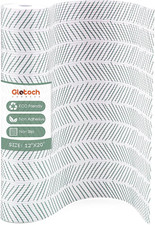 Glotoch Premium Non Slip Shelf Liner, 12"X20FT, White Herringbone 