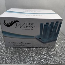 Calista Tools ion Hot Rollers LONG Length Style Set 12 Rollers Clips Case NEW