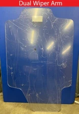 New Holland Dual Arm L&C LEXAN Polycarbonate Forestry Demo Door Skid Steer 1/4"