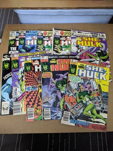 Savage She-Hulk 2, 7, 15, 19, 21-25 Lot Of 10 Marvel Comics Bronze Age Vintage