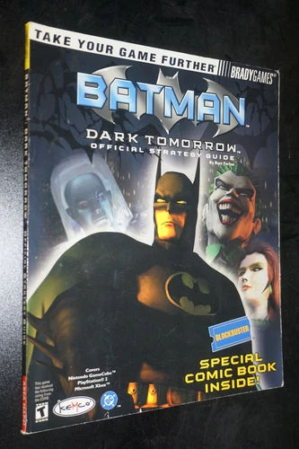 Batman Dark Tomorrow Blockbuster Brady Strategy Guide Playstation 2 GC Xbox