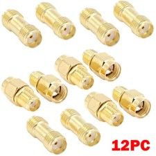 12PC For SMA Adapter Male to Female Connector Coaxial Converter Plug For RF HOT