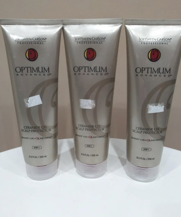 SoftSheen Carson Optimum Advanced CERAMIDE GEL Scalp Protector 8.5 oz Ea 3 pcs