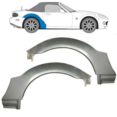 Für Mazda MX-5 NC 2005-2014 Radlauf Reparaturblech Kotflügel / Paar