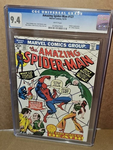 AMAZING SPIDER-MAN #127 CGC 9.4 DECEMBER 1973 1ST APP 3RD VULTURE MARVEL COMICS