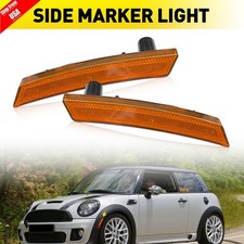 For Mini Cooper 2007-2015 Amber Front Wheel Fender Side Marker Light Housing Kit