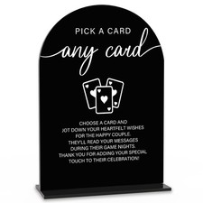 Acrylic Wedding Sign Pick A Card Sign for Wedding Wedding Signs for Ceremony ...