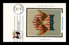 DR JIM STAMPS US CARD EAGLE SHIELD AMERICANA SERIES FDC COLORANO SILK CACHET