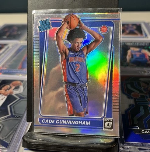 CADE CUNNINGHAM 2021-22 DONRUSS OPTIC HOLO RATED ROOKIE SP RC PISTONS MINT