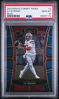 2023 CJ Stroud Panini Select Draft Picks Blue Rookie PSA 10 GEM MINT - Texans