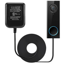 Doorbell Transformer 16-24V Adapter, 16.4Ft Long C Wire Power Supply 20VAC 500Ma
