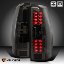 Smoke Fits 2007-2012 Chevy Avalanche LED Tail Lights Brake Lamps Left+Right