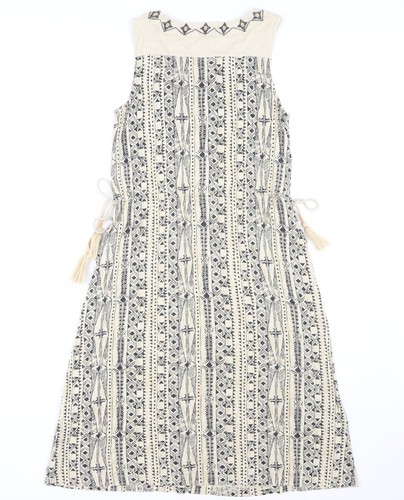 Fat Face Women's Beige Embroidered Dress Size 6 - Picture 2 of 12